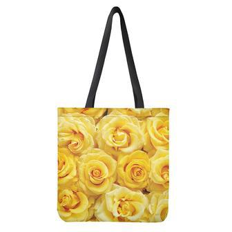 Yellow Rose Print Tote Bag | Newhawaiianshirts