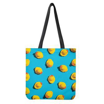 Yellow Rubber Ducks Print Tote Bag | Newhawaiianshirts UK