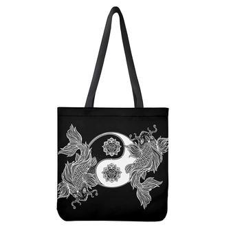 Yin And Yang Koi Carp Fish Print Tote Bag | Newhawaiianshirts AU