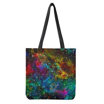 Abstract Colorful Galaxy Space Print Tote Bag | Newhawaiianshirts DE