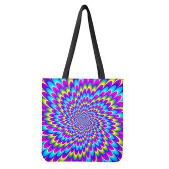 Abstract Dizzy Moving Optical Illusion Tote Bag | Newhawaiianshirts DE