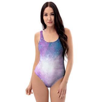 Abstract Galaxy Space One Piece Swimsuite | Newhawaiianshirts CA