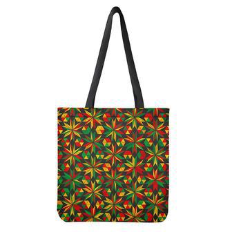 Abstract Geometric Reggae Pattern Print Tote Bag | Newhawaiianshirts CA