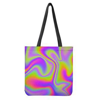 Abstract Holographic Trippy Print Tote Bag | Newhawaiianshirts UK