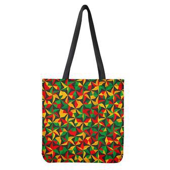 Abstract Reggae Pattern Print Tote Bag | Newhawaiianshirts DE