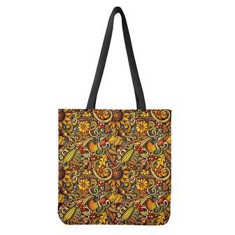 Abstract Sunflower Pattern Print Tote Bag | Newhawaiianshirts DE