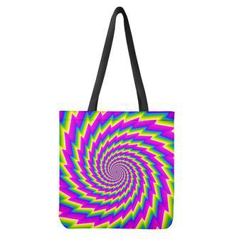 Abstract Twisted Moving Optical Illusion Tote Bag | Newhawaiianshirts CA