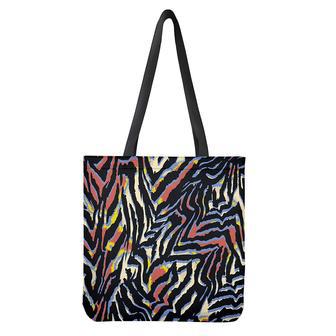 Abstract Zebra Pattern Print Tote Bag | Newhawaiianshirts UK