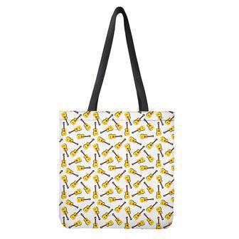 Acoustic Guitar Pattern Print Tote Bag | Newhawaiianshirts CA