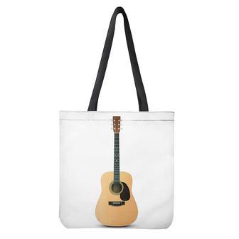 Acoustic Guitar Print Tote Bag | Newhawaiianshirts AU