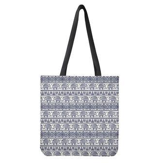 African Tribal Elephant Pattern Print Tote Bag | Newhawaiianshirts DE