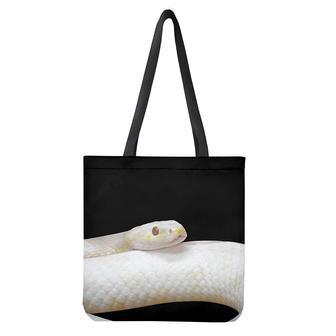 Albino Snake Print Tote Bag | Newhawaiianshirts AU