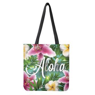 Aloha Hawaiian Flower Print Tote Bag | Newhawaiianshirts AU