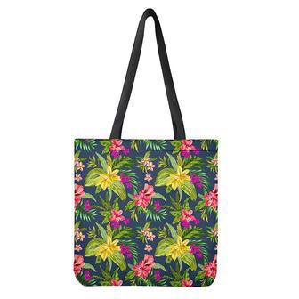 Aloha Hawaiian Flowers Pattern Print Tote Bag | Newhawaiianshirts DE