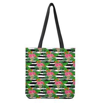 Aloha Skull Striped Pattern Print Tote Bag | Newhawaiianshirts CA