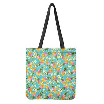 Aloha Summer Pineapple Pattern Print Tote Bag | Newhawaiianshirts UK