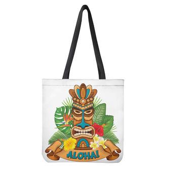 Aloha Tiki Print Tote Bag | Newhawaiianshirts