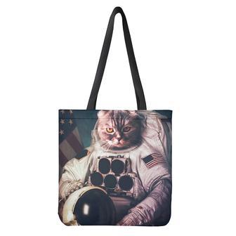 American Astronaut Cat Print Tote Bag | Newhawaiianshirts AU