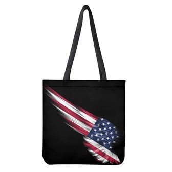 American Flag Wing Print Tote Bag | Newhawaiianshirts AU