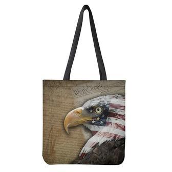 American Land Of Liberty Print Tote Bag | Newhawaiianshirts AU