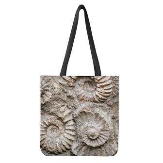 Ammonoidea Fossil Print Tote Bag | Newhawaiianshirts CA