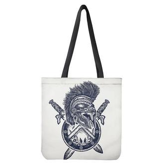 Ancient Spartan Print Tote Bag | Newhawaiianshirts DE