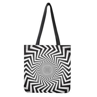 Angular Swirl Motion Illusion Print Tote Bag | Newhawaiianshirts UK