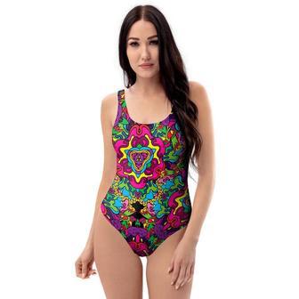 Animal Hippie Psychedelic One Piece Swimsuite | Newhawaiianshirts AU