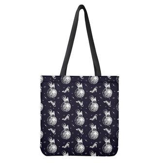 Astronaut Pug In Space Pattern Print Tote Bag | Newhawaiianshirts UK