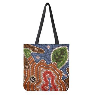 Australian Aboriginal Art Print Tote Bag | Newhawaiianshirts AU