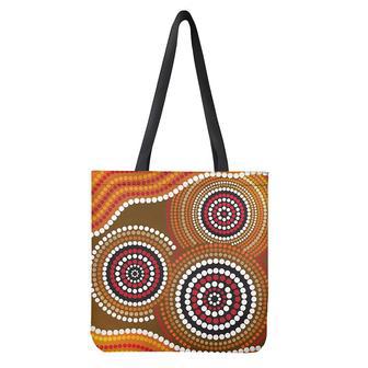 Australian Aboriginal Dot Print Tote Bag | Newhawaiianshirts CA