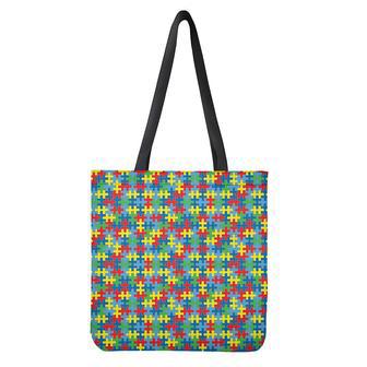 Autism Awareness Jigsaw Print Tote Bag | Newhawaiianshirts UK