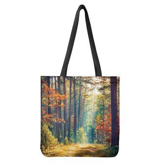 Autumn Forest Print Tote Bag | Newhawaiianshirts DE