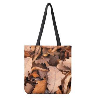 Autumn Oak Leaf Print Tote Bag | Newhawaiianshirts