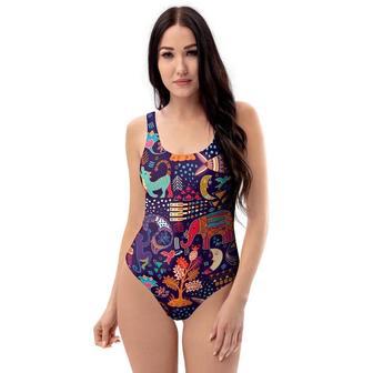 Aztec Psychedelic Trippy One Piece Swimsuite | Newhawaiianshirts AU