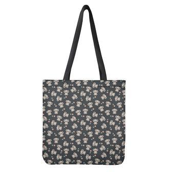 Baby Koala And Floral Pattern Print Tote Bag | Newhawaiianshirts UK