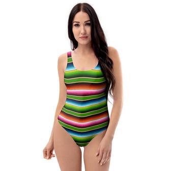 Baja Mexican Print One Piece Swimsuite | Newhawaiianshirts UK