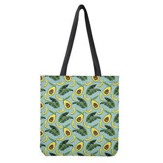 Banana Leaf Avocado Pattern Print Tote Bag | Newhawaiianshirts