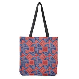 Bandanna Patchwork Pattern Print Tote Bag | Newhawaiianshirts CA