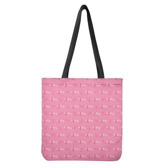 Be Strong Breast Cancer Pattern Print Tote Bag | Newhawaiianshirts UK