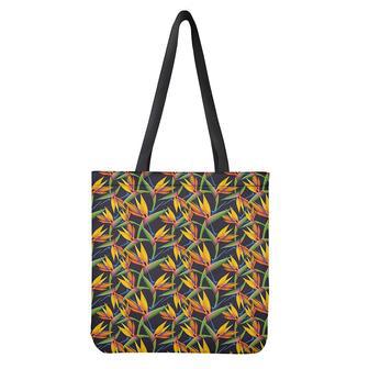 Bird Of Paradise Flower Pattern Print Tote Bag | Newhawaiianshirts CA