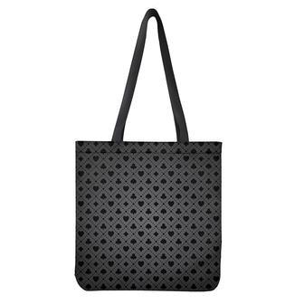 Black And Grey Playing Card Suits Print Tote Bag | Newhawaiianshirts AU