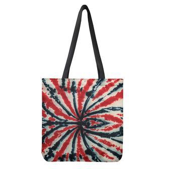 Black And Red Spider Tie Dye Print Tote Bag | Newhawaiianshirts DE