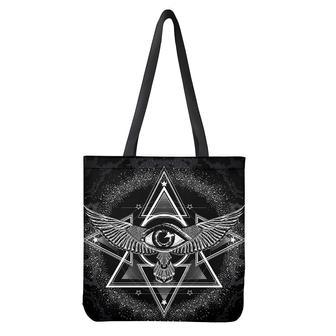 Black And White All Seeing Eye Print Tote Bag | Newhawaiianshirts CA