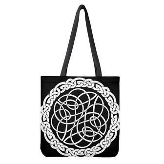 Black And White Celtic Knot Print Tote Bag | Newhawaiianshirts