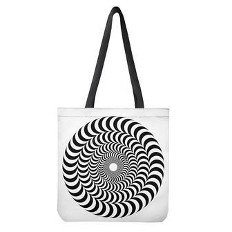 Black And White Circle Illusion Print Tote Bag | Newhawaiianshirts DE