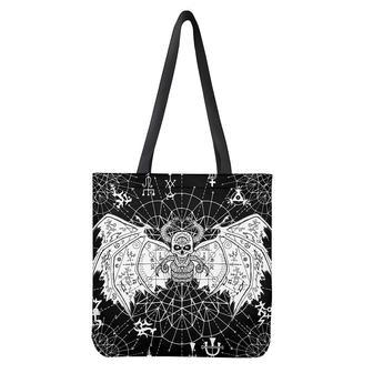 Black And White Demon Wicca Print Tote Bag | Newhawaiianshirts UK