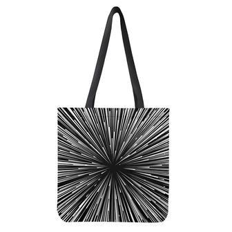 Black And White Hyperspace Print Tote Bag | Newhawaiianshirts UK