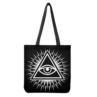 Black And White Illuminati Print Tote Bag | Newhawaiianshirts CA