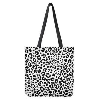 Black And White Jaguar Pattern Print Tote Bag | Newhawaiianshirts